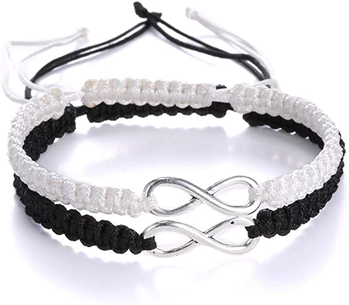 RINHOO Infinity Braided Rope Bracelets For Couples