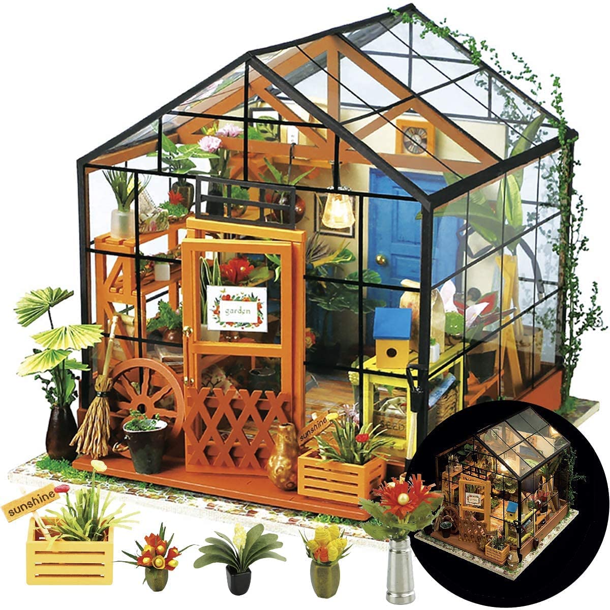 Rolife LED DIY Greenhouse Tiny House Kit