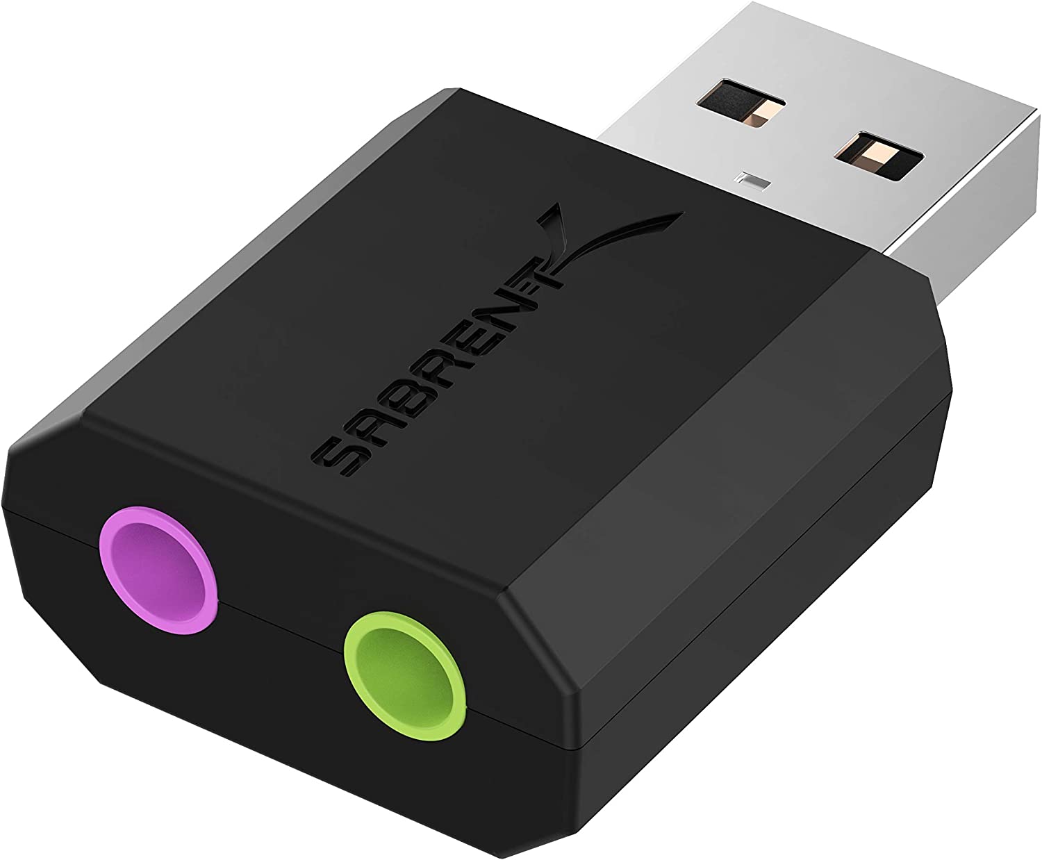 Sabrent Compact External USB Headset Adapter