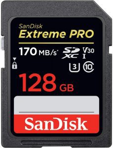 SanDisk Extreme Pro Waterproof Memory Card, 128GB