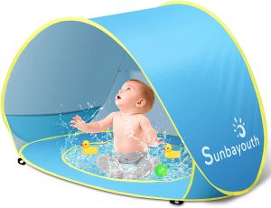 Sunba Youth Waterproof Splashing Beach Tent For Babies