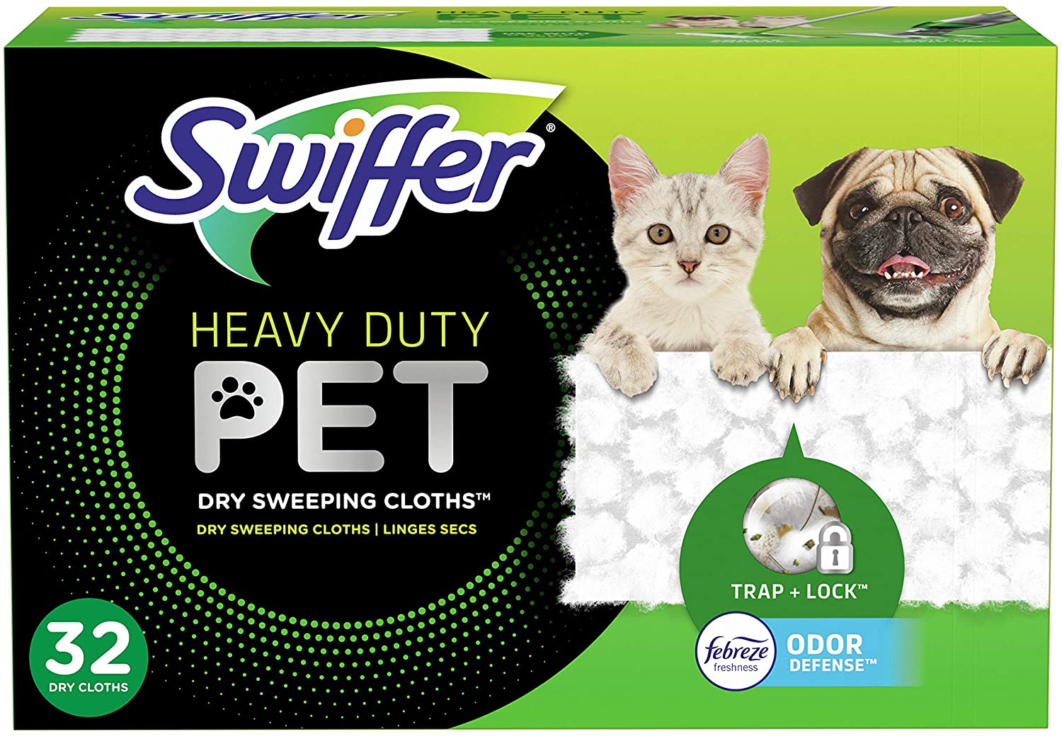Swiffer Odor Defense Dry Cloth Sweeping Refills