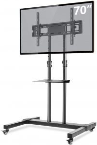 TAVR Rolling Adjustable Television Stand Mount