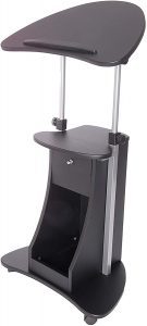 Techni Mobili Adjustable Computer Stand-To-Sit Cart