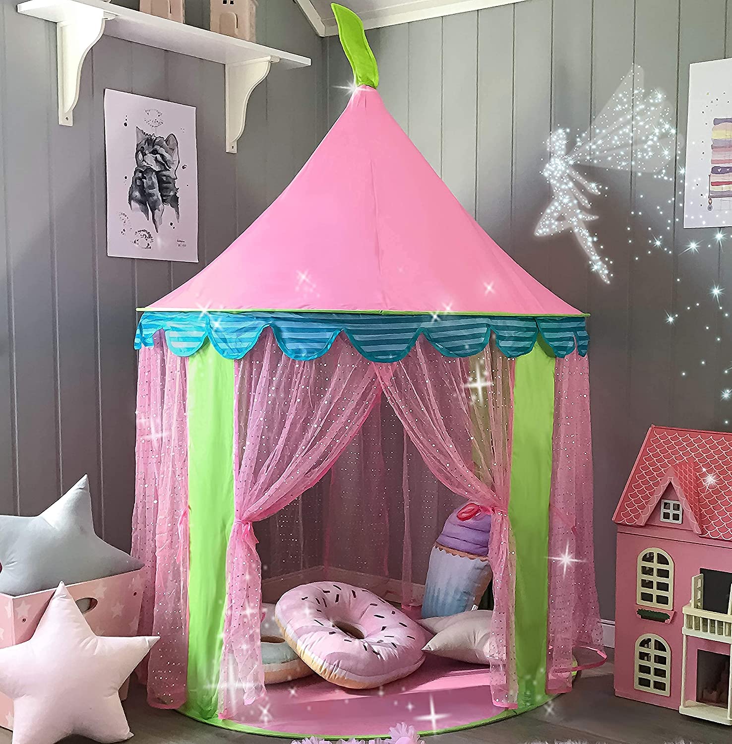 Tiny Land Pop-Up Indoor Playhouse Castle For Kids