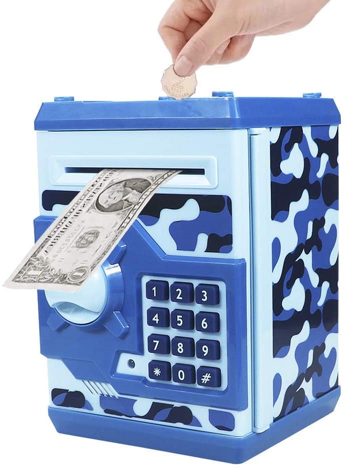 Totola Electronic Coin & Cash Kids’ Passcode Piggy Bank For Boys