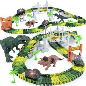 Toyk Building Children’s Dinosaur Race Track