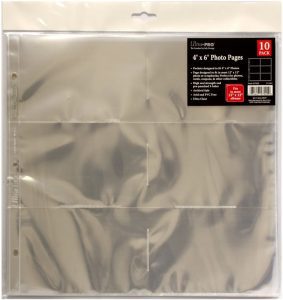 Ultra Pro 12 x 12-Inch Album Refills With 4 x 6-Inch Pockets, 10-Pack