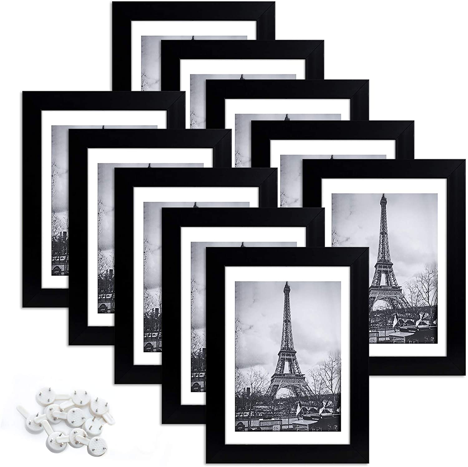 upsimples Versatile 5 x 7-Inch Picture Frame, 10-Pack