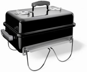 Weber 11.5-Inch Porcelain & Coated Cast Iron Portable Charcoal BBQ
