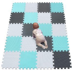 YIMINYUER Interlocking Foam Baby Play Mat, 20-Piece