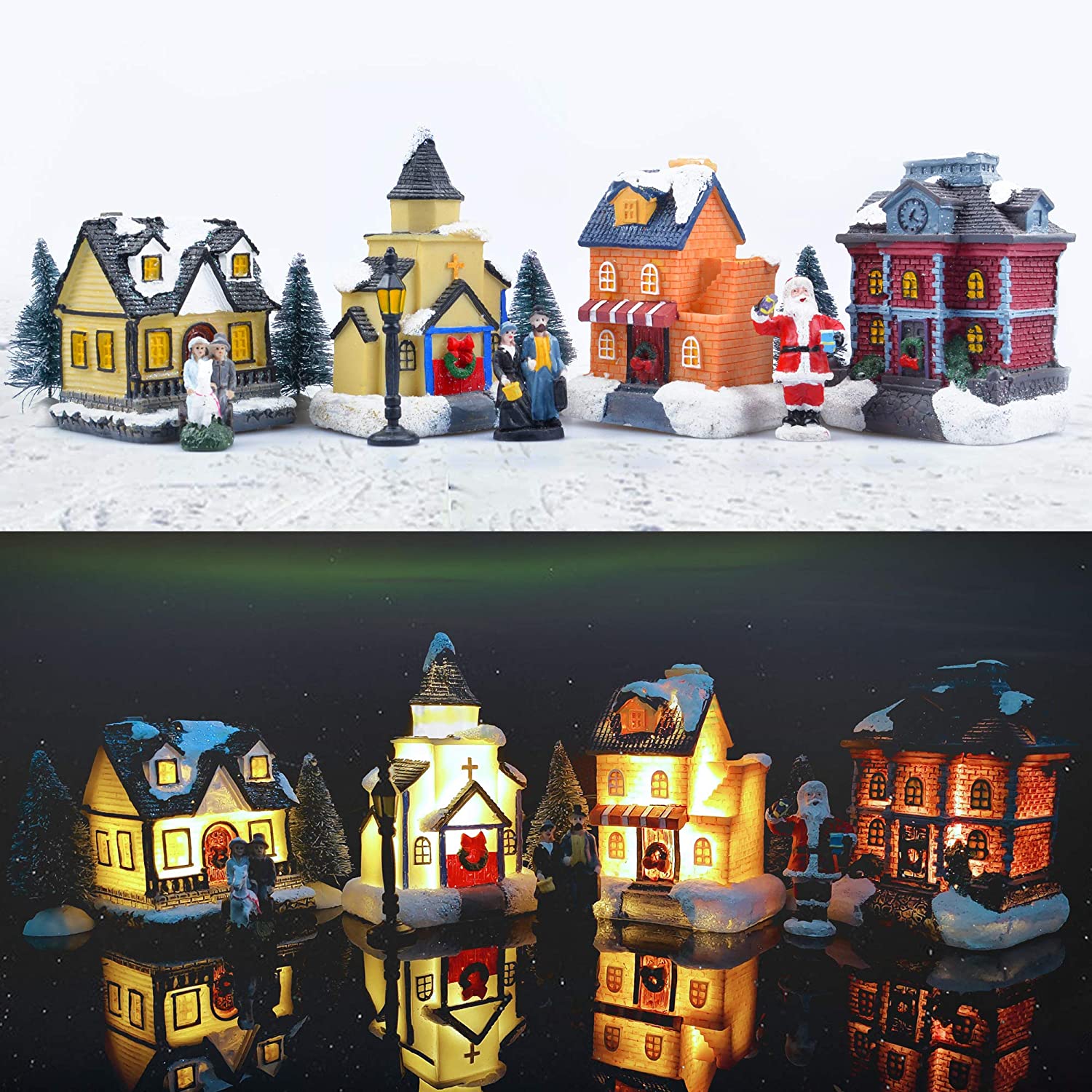 ZornRC LED Lit Collectible Holiday Village & Accessories