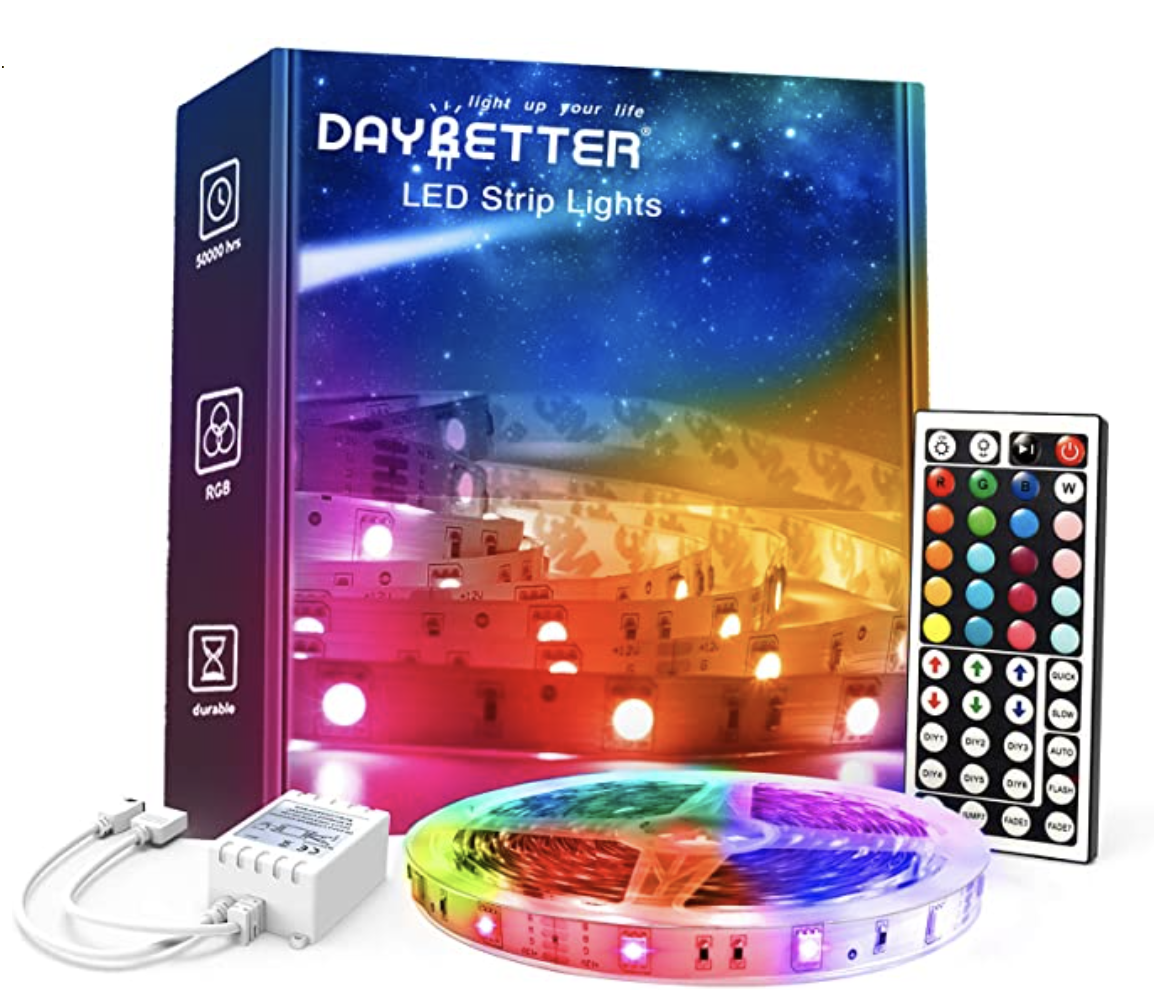 Daybetter Flexible Remote Controlled Strip Lights, 32.8-Foot