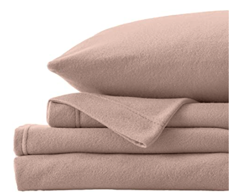 Great Bay Home Christina Collection Breathable Fleece Bed Sheets, 4-Piece Set