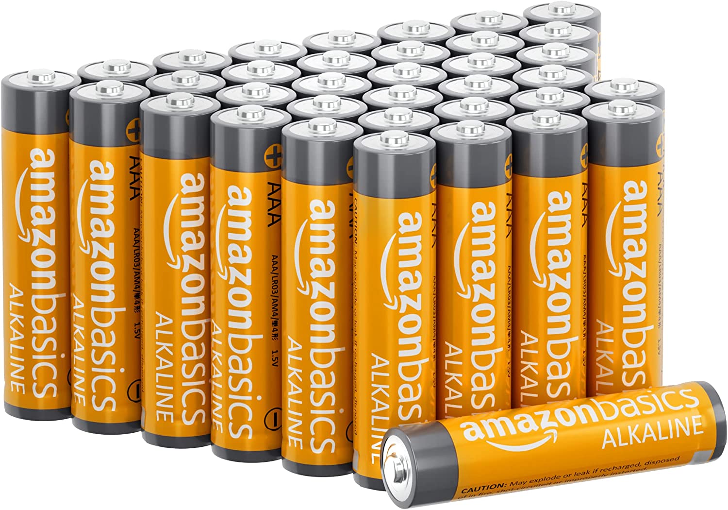 Amazon Basics Alkaline Multi-Device AAA Batteries, 36-Pack