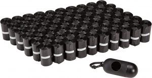 Amazon Basics Dog Poop Bags With Carrier & Clip, 900-Count