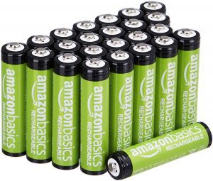 Amazon Basics Performance 800 Rechargeable AAA Batteries, 24-Pack