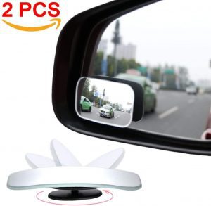 AmFor Adjustable Universal-Size Blindspot Car Mirror, 2-Piece