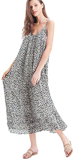 BUENOS NINOS Boho Maxi Plus Size Tropical Dresses For Women