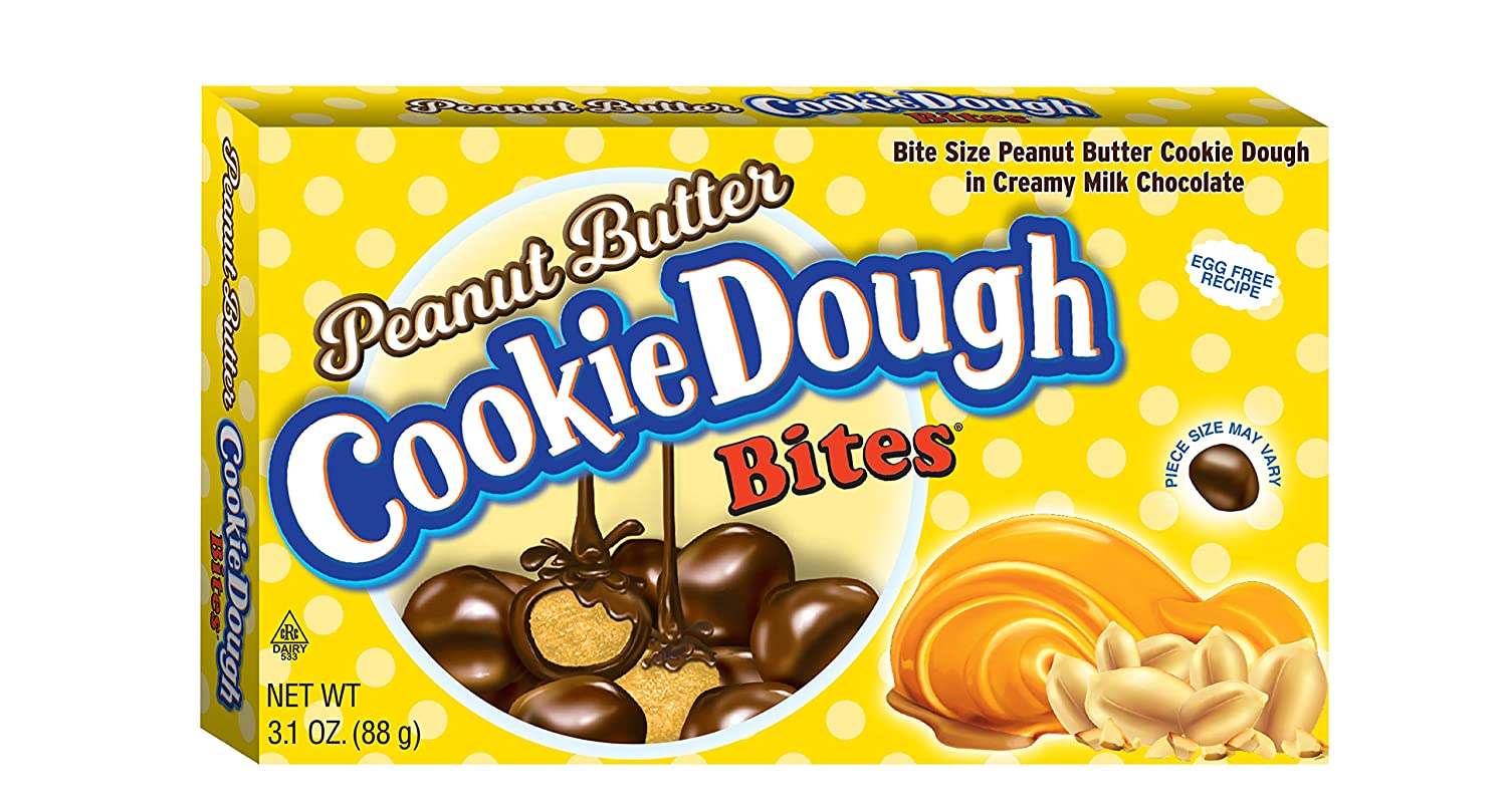 Cookie Dough Bites 3.1-Ounce Milk Chocolate & Peanut Butter Candy Bites, 12-Pack