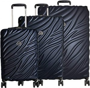 Delsey Sturdy Wheeled Hardshell Luggage Set, 3-Piece
