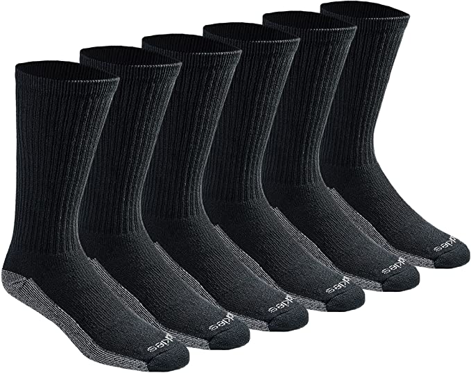 Dickies Mesh-Vented Reinforced Boot Socks For Men, 6-Pair