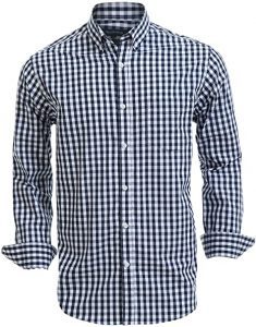Double Pump Men’s Cotton Long-Sleeve Button-Down Shirt