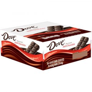 Dove Single Size Dark Chocolate Candy Bars, 18-Count