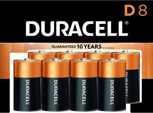 Duracell CopperTop Long-Lasting All-Purpose D Batteries, 8-Count