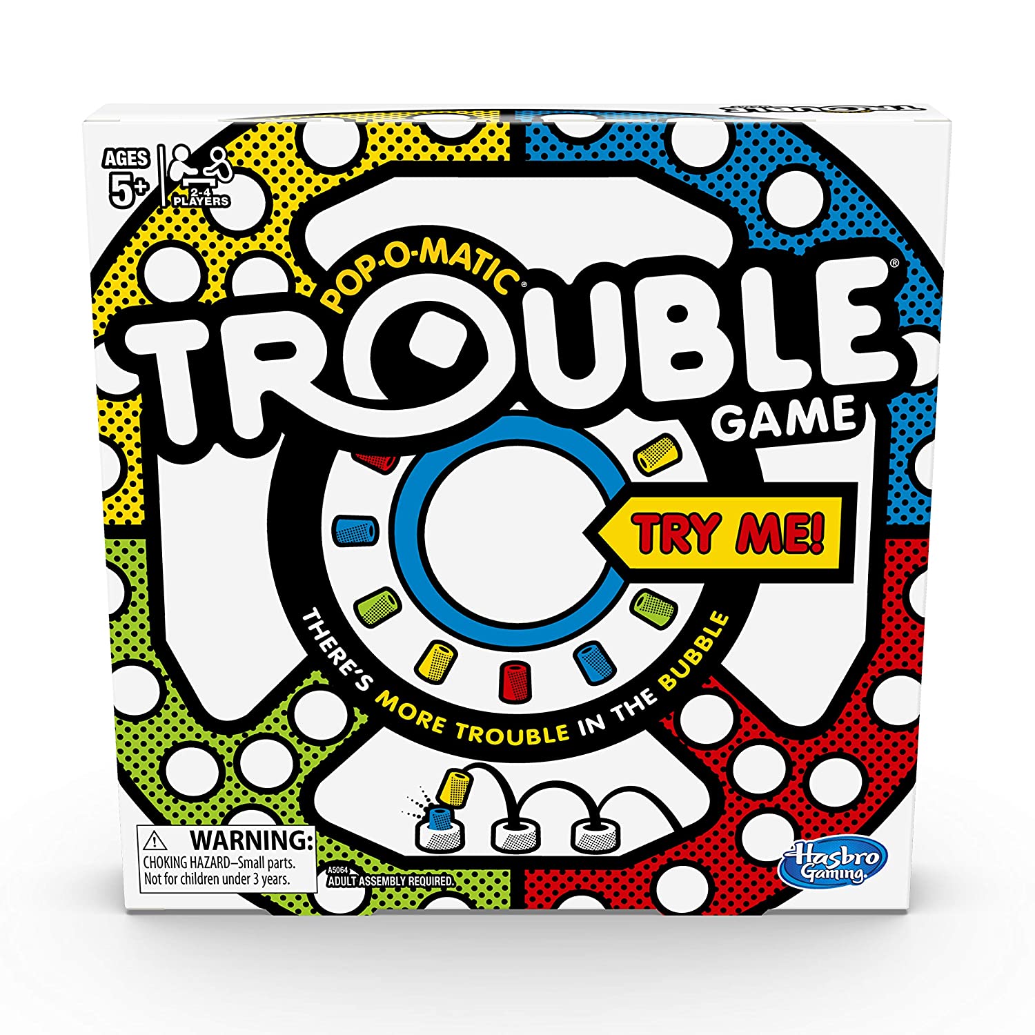 Hasbro Trouble Pop-O-Matic Strategy Board Game For All Ages