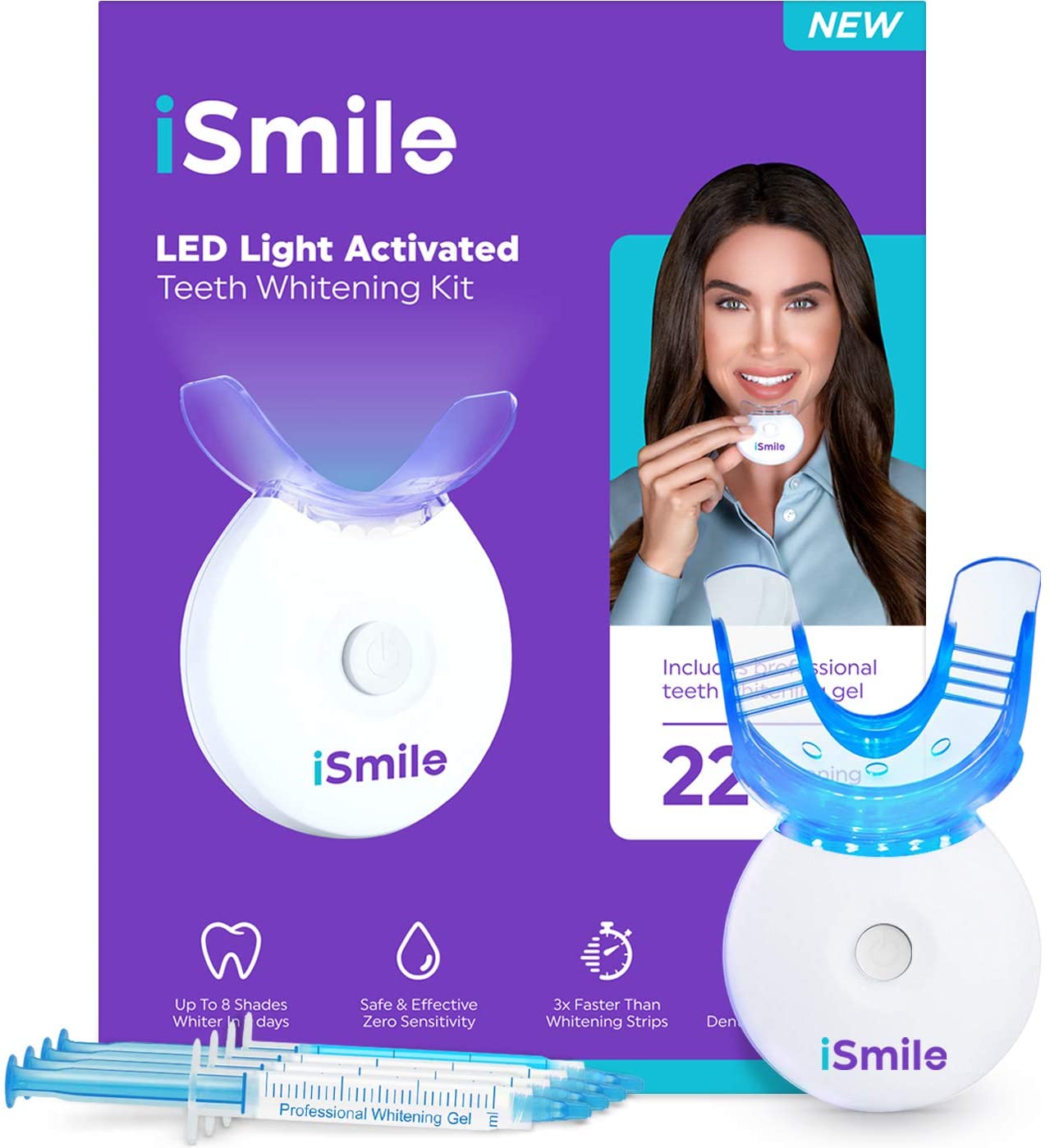 iSmile Carbamide Peroxide LED Teeth Whitener Kit