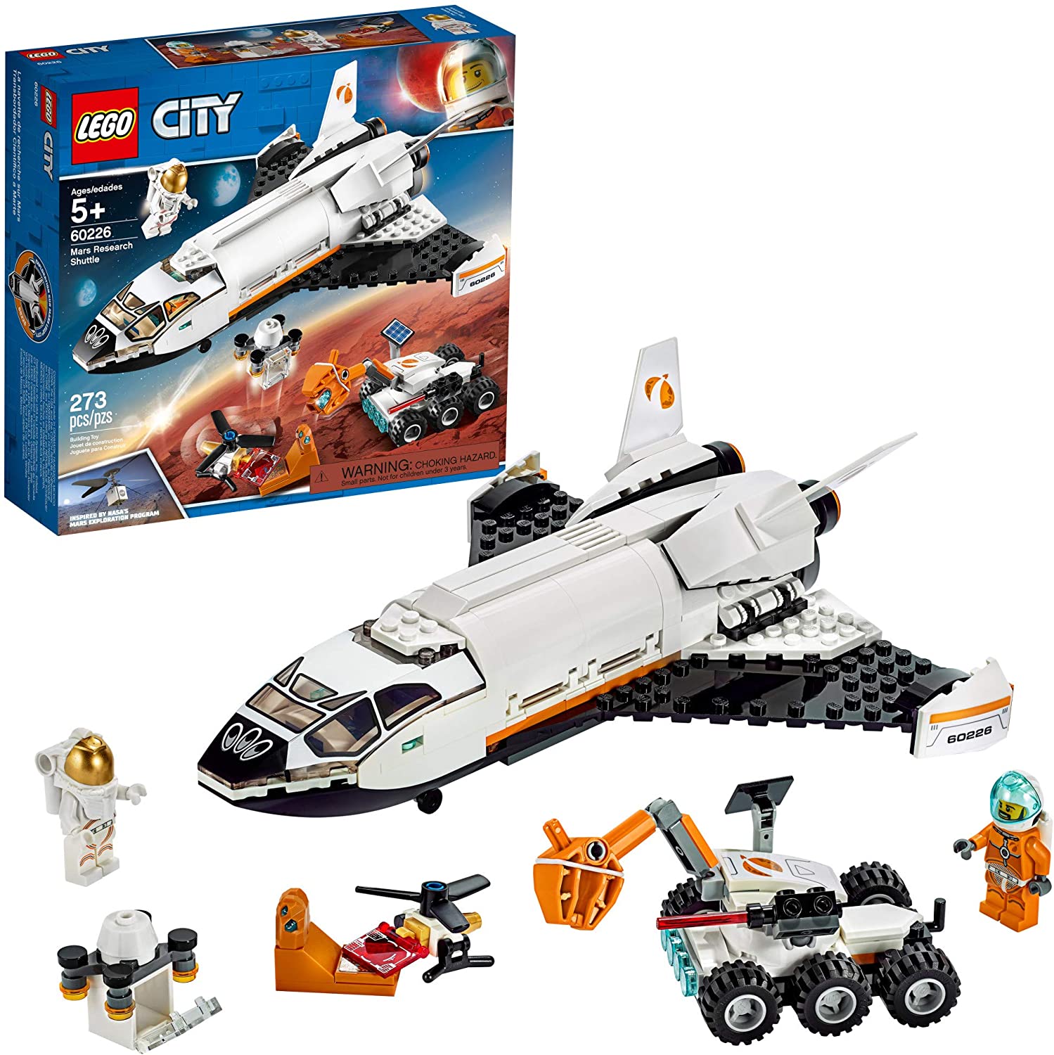 LEGO Mars Exploration Vehicle City Sets, 273-Piece