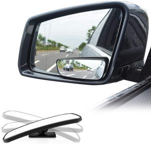 LIBERRWAY Wide-Angle Universal-Fit Blind Area Car Mirror, 2-Pack