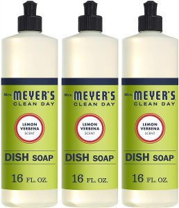 Mrs. Meyer’s Clean Day Liquid Dish Soap, 3-Pack