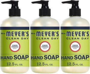 Mrs. Meyer’s Clean Day Lemon Verbena Scent Liquid Hand Soap, 3-Pack