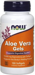 NOW Softgel Aloe Vera Supplements, 100-Count