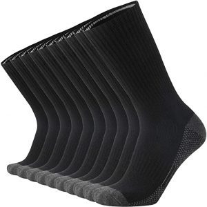 ONKE Fast-Dry Arch Support Boot Socks For Men, 10-Pair