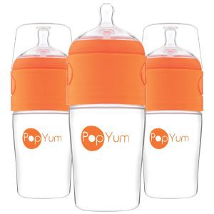 PopYum Formula Funnel BPA Free Baby Bottles, 3-Pack