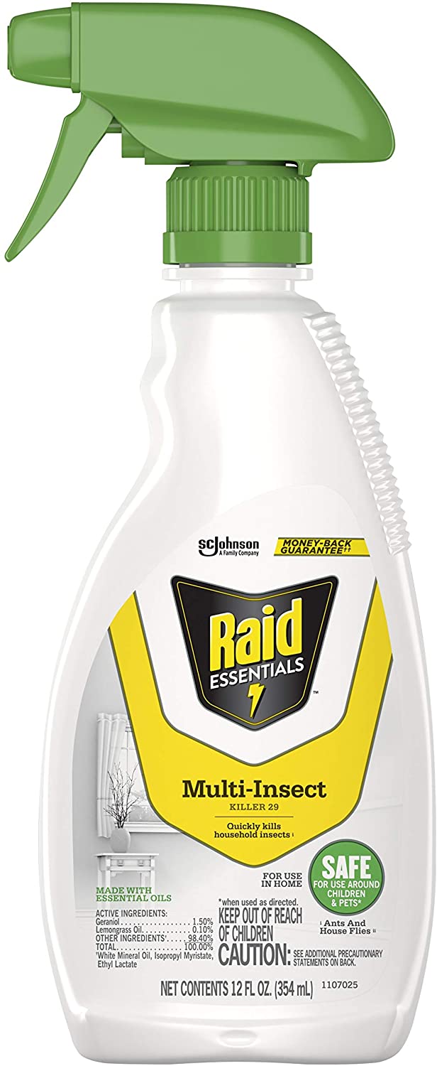 Raid Essentials Plant-Based Quick Kill Indoor Insect Spray
