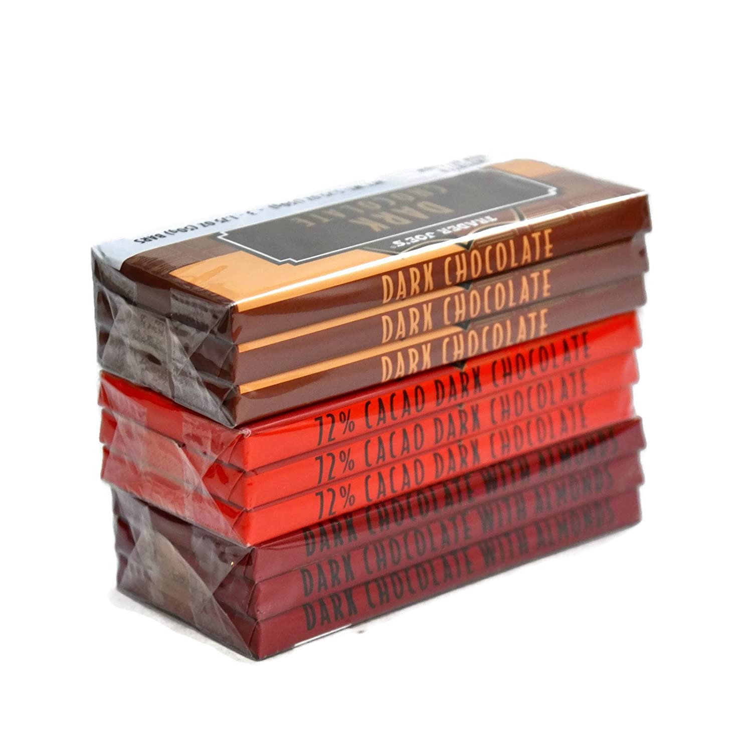 Trader Joe’s Variety Pack Belgian Dark Chocolate Bars, 9-Count