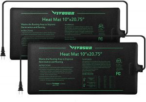 VIVOSUN Waterproof Hydroponic Seedling Heating Pad, 2-Pack
