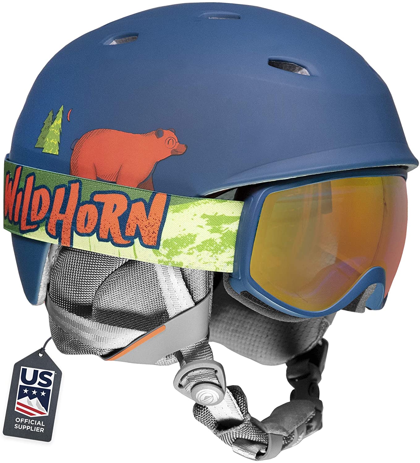 Wildhorn UV Goggles Adjustable Kids Ski Helmet