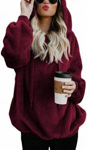 American Trends Pull-On Sherpa Hoodie For Women