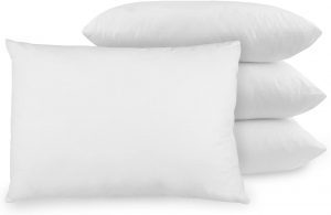 BioPEDIC Antibacterial Hypoallergenic Standard Pillows, 4-Pack
