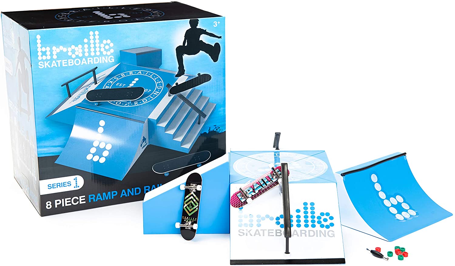 Braille Skateboarding Warehouse Rails & Ramps Fingerboard Set