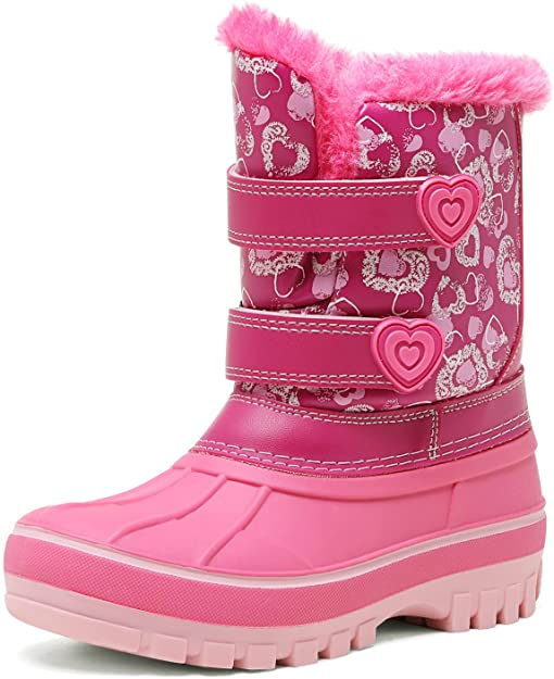 DREAM PAIRS Waterproof Zippered Girls’ Duck Boots
