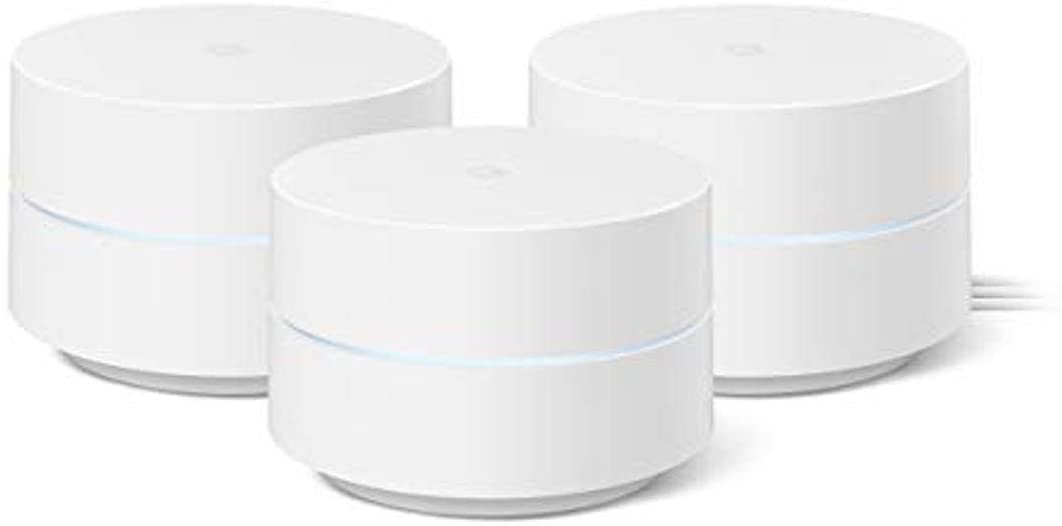Google Wifi Flexible Entire Home Mesh Router, 3-Pack