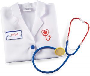 Learning Resources Customizable Name Tag Kids’ Doctor Coat