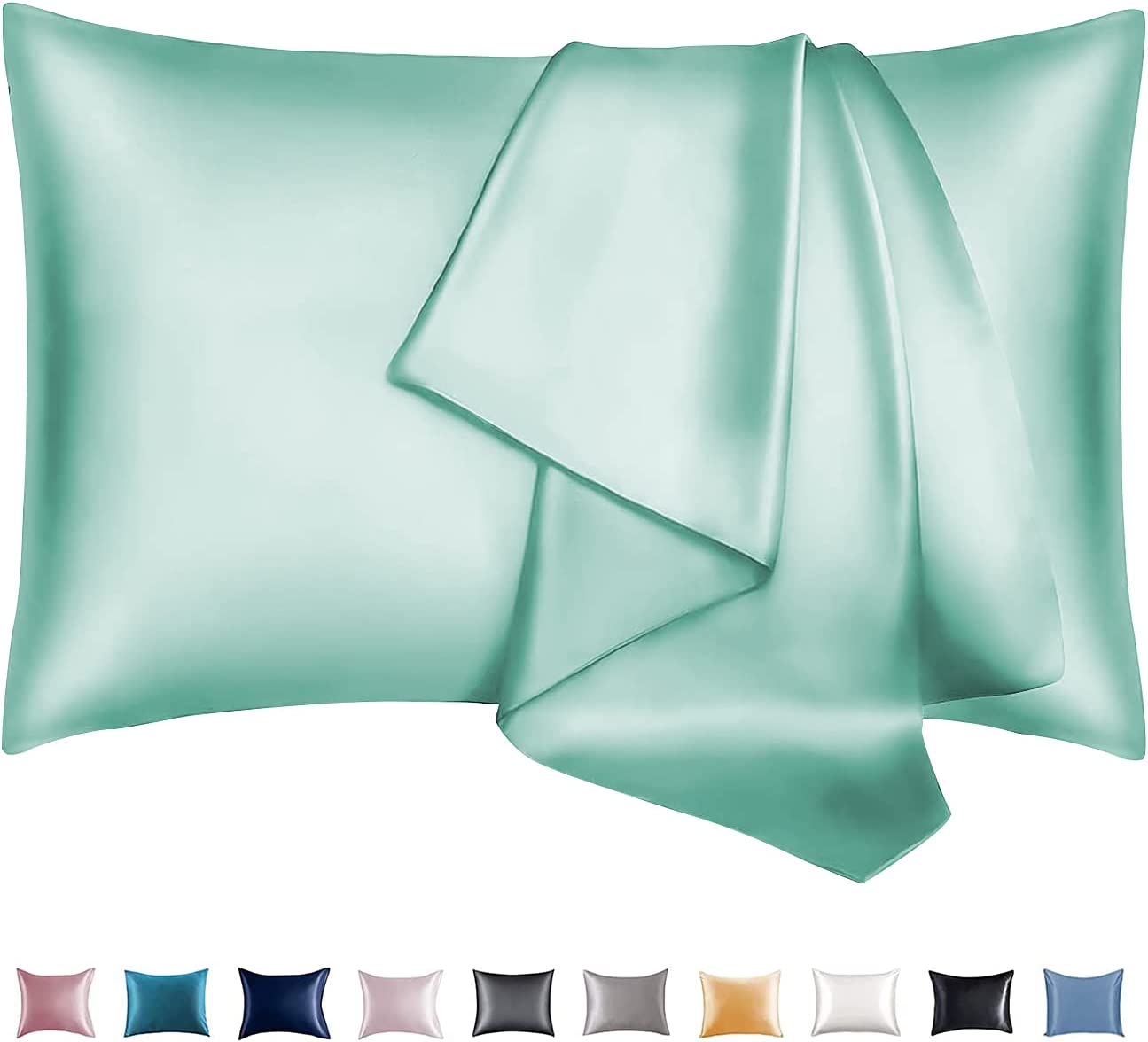 Leccod Microfiber Satin Pillowcases, 2-Pack