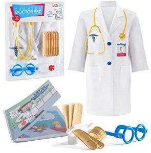 Litti City 11-Piece Medical Set & ID Badge Kids’ Doctor Coat